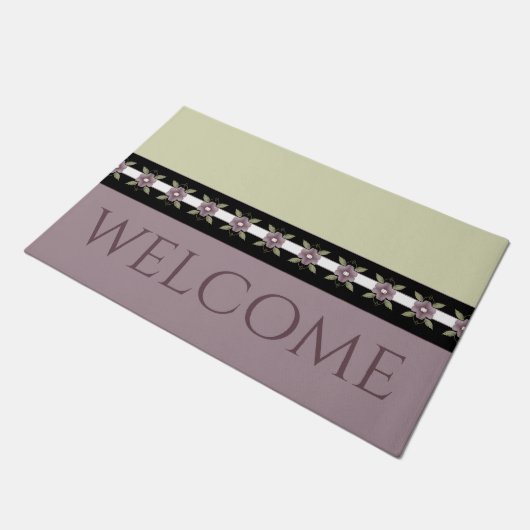 Stijlvolle Plum Paarse Deurmat (Schuin)