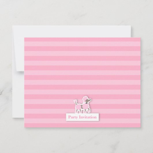 Stijlvolle Poedel Eiffeltoren Parijs Verjaardagsfe Kaart (Achterkant)