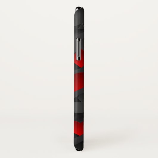 Stijlvolle Poker Suits op zwart Monogram Case-Mate iPhone Case (Achterkant / rechts)