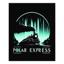 Stijlvolle Polar Express-trein