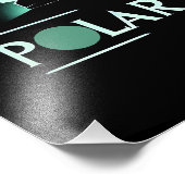 Stijlvolle Polar Express-trein Foto Afdruk (Hoek)