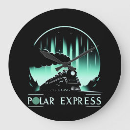 Stijlvolle Polar Express-trein Grote Klok