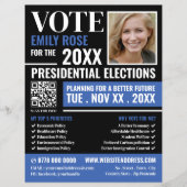 Stijlvolle politieke campagnevoerder Adverteren Flyer (Voorkant)