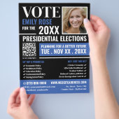 Stijlvolle politieke campagnevoerder Adverteren Flyer (Hand)