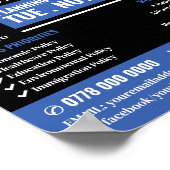 Stijlvolle politieke campagnevoerder Adverteren Poster (Hoek)