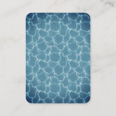 Stijlvolle Pool Party Verjaardag Handout Tickets (Achterkant)