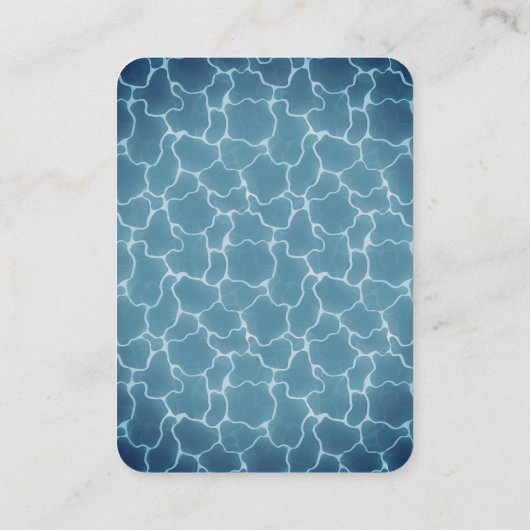 Stijlvolle Pool Party Verjaardag Handout Tickets (Achterkant)