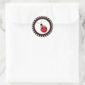 Stijlvolle pooldot Ladybug Envelope Seal Sticker (Tas)