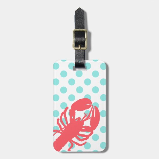 Stijlvolle pooldots en langwerpige Bagagelabels (Voorkant verticaal)