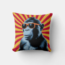 Stijlvolle Pop Art Monkey met Zonnebril