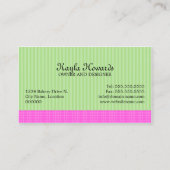 Stijlvolle Poppen desserts Visitekaartje (Achterkant)