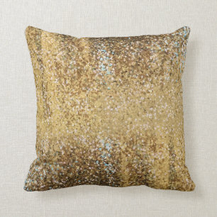 Stijlvolle Posh Glitter Faux gouden sequentie Kussen