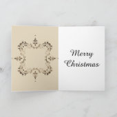 Stijlvolle Prachtige man kerstkaart Feestdagen Kaart (Binnen)