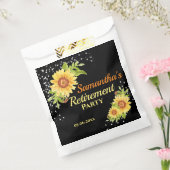 Stijlvolle Prijs Gele Floral Zonnebloem Bedankzakje (Gezegeld)