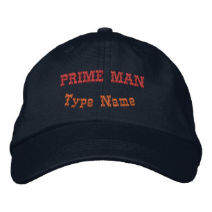 Stijlvolle PRIME MAN Verstelbare Navy Mode Elegant Geborduurde Pet