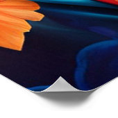 Stijlvolle prinses met bloemenhoed poster (Hoek)