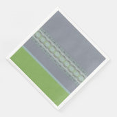 Stijlvolle print met groen servet (Hoek)