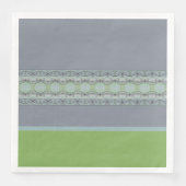 Stijlvolle print met groen servet (Voorkant)