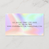 Stijlvolle Professional, Gold Circles Lotus Opal Visitekaartje (Achterkant)