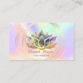 Stijlvolle Professional, Gold Circles Lotus Opal Visitekaartje (Voorkant)