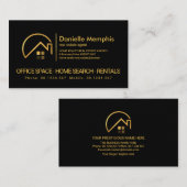 Stijlvolle Professional Gold Home Sun Afbeelding R Visitekaartje (Voorkant / Achterkant)
