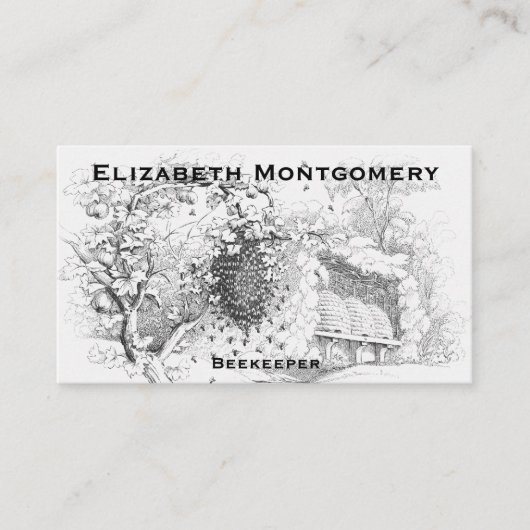  Stijlvolle professionele bijenteelt Visitekaartje (Voorkant)