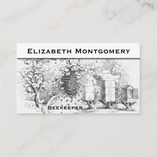  Stijlvolle professionele bijenteelt Visitekaartje (Voorkant)