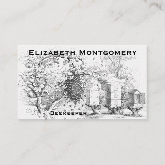  Stijlvolle professionele bijenteelt Visitekaartje (Voorkant)