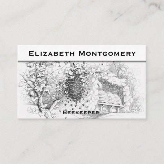  Stijlvolle professionele bijenteelt Visitekaartje (Voorkant)