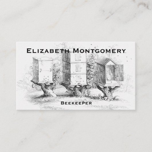  Stijlvolle professionele bijenteelt Visitekaartje (Voorkant)