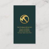 Stijlvolle professionele bouwdakconstructie visitekaartje (Achterkant)