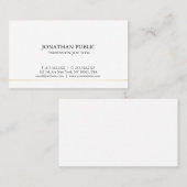 Stijlvolle professionele chique moderne strakke vl visitekaartje (Voorkant / Achterkant)