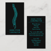 Stijlvolle professionele Chiropractor Backbone Xra Visitekaartje (Voorkant / Achterkant)