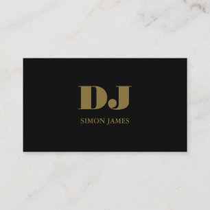 Stijlvolle professionele dj-businesskaart visitekaartje
