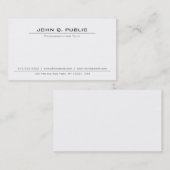 Stijlvolle Professionele Klassieke Elegante Slimme Visitekaartje (Voorkant / Achterkant)