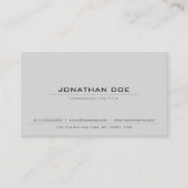 Stijlvolle Professionele Klassieke Elegante Slimme Visitekaartje (Voorkant)