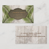 Stijlvolle professionele kleppen, houtextuur visitekaartje (Voorkant / Achterkant)