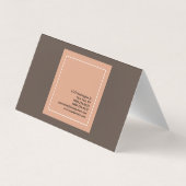 Stijlvolle professionele manager minimalistisch visitekaartje (Achterkant)