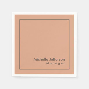 Stijlvolle professionele minimalist servet