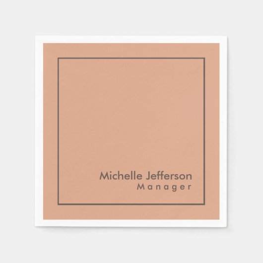 Stijlvolle professionele minimalist servet (Voorkant)