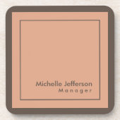 Stijlvolle professionele minimalistische bier onderzetter (Voorkant)