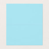 Stijlvolle Professionele Moderne Lichtblauw Visitekaartje (Binnenkant ongevouwen)