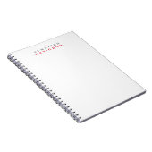 Stijlvolle Professionele Moderne Naam Notitieboek (Rechterzijde)