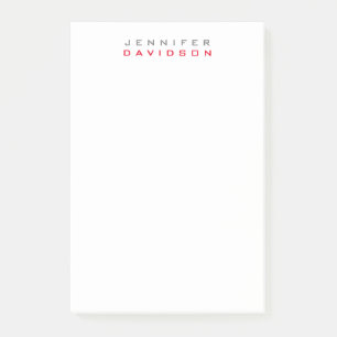 Stijlvolle professionele moderne naam post-it® notes