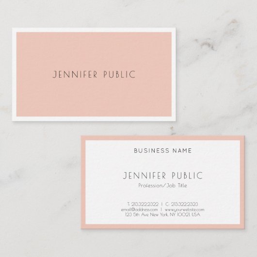 Stijlvolle professionele moderne Sjabloon voor sch Visitekaartje (Voorkant / Achterkant)