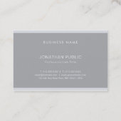 Stijlvolle, professionele monogram visitekaartje (Achterkant)