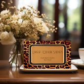 Stijlvolle professionele oer instinct luipaard pri visitekaartje