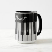  Stijlvolle Professionele Pianist  Mok (Voorkant rechts)