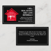 Stijlvolle professionele Real Estate Agent Visitekaartje (Voorkant / Achterkant)