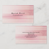Stijlvolle professionele roze textuur Trendy Visitekaartje (Voorkant / Achterkant)